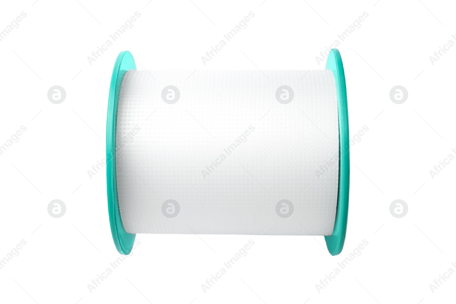 Medical sticking plaster roll isolated on white. First aid item Photo of Medical sticking plaster roll isolated on white. First aid item