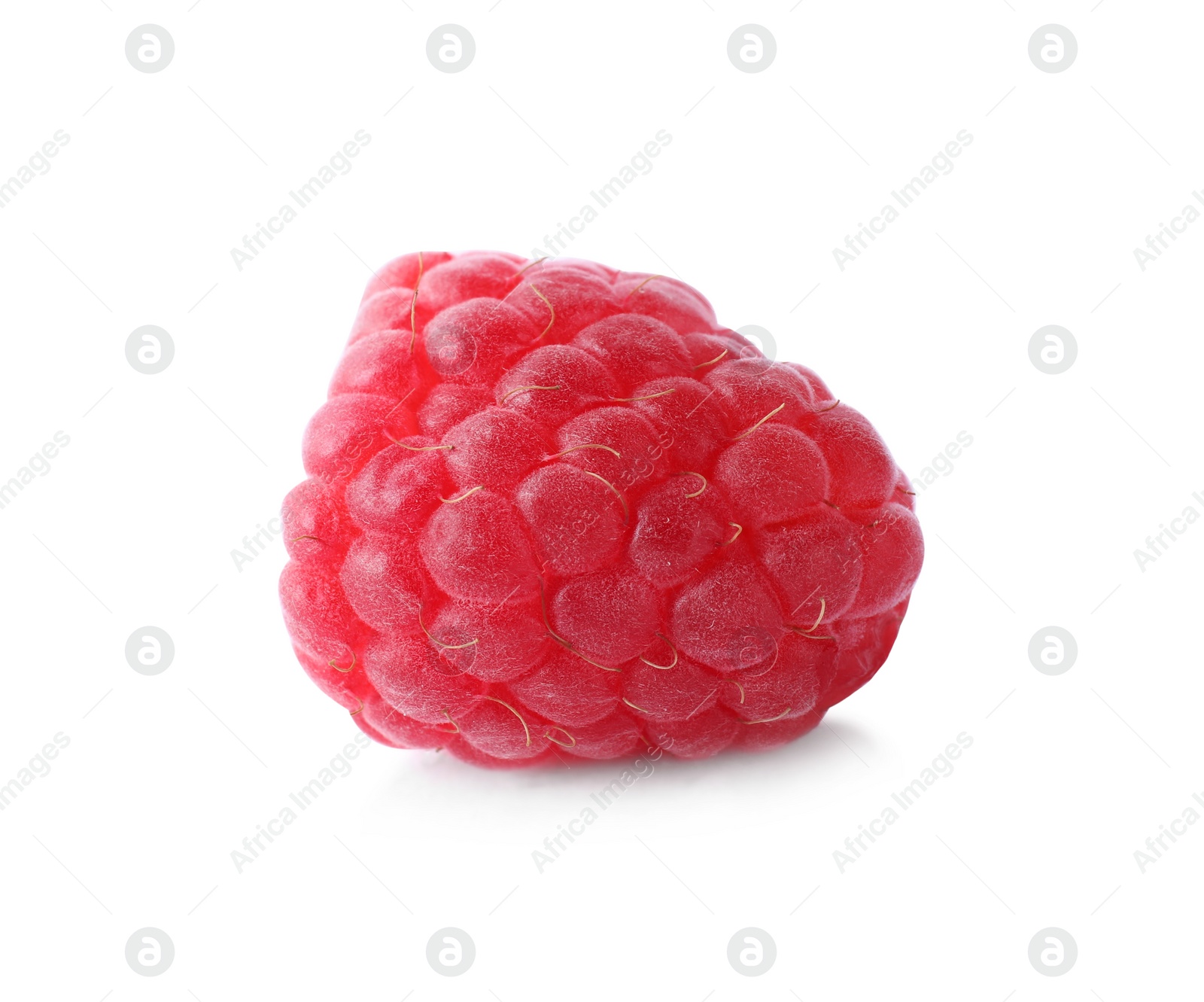 Photo of Delicious fresh ripe raspberry isolated on white