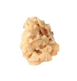 Photo of Granola on white background. Healthy organic snack