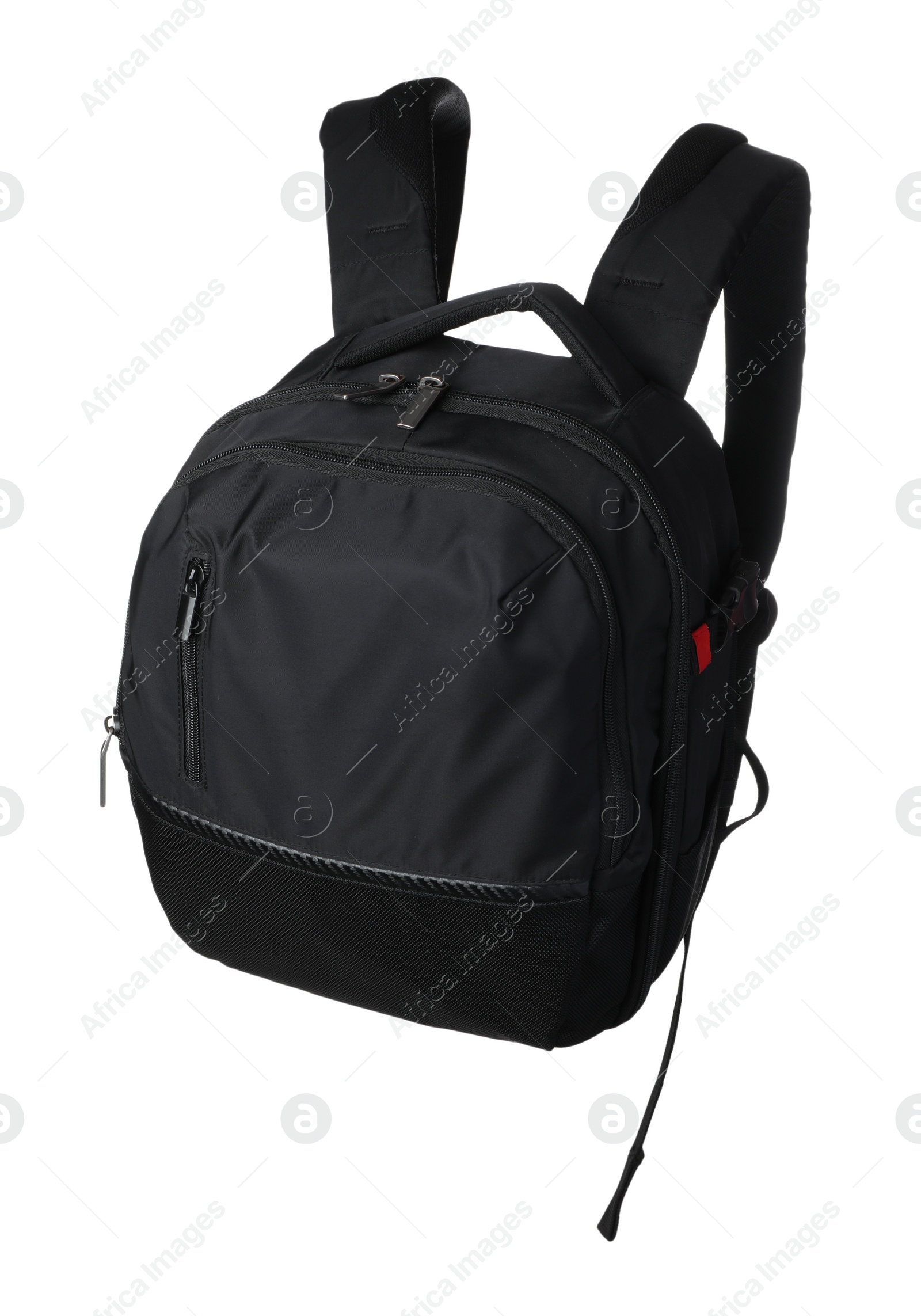 Photo of Backpack for camera isolated on white. Professional accessory