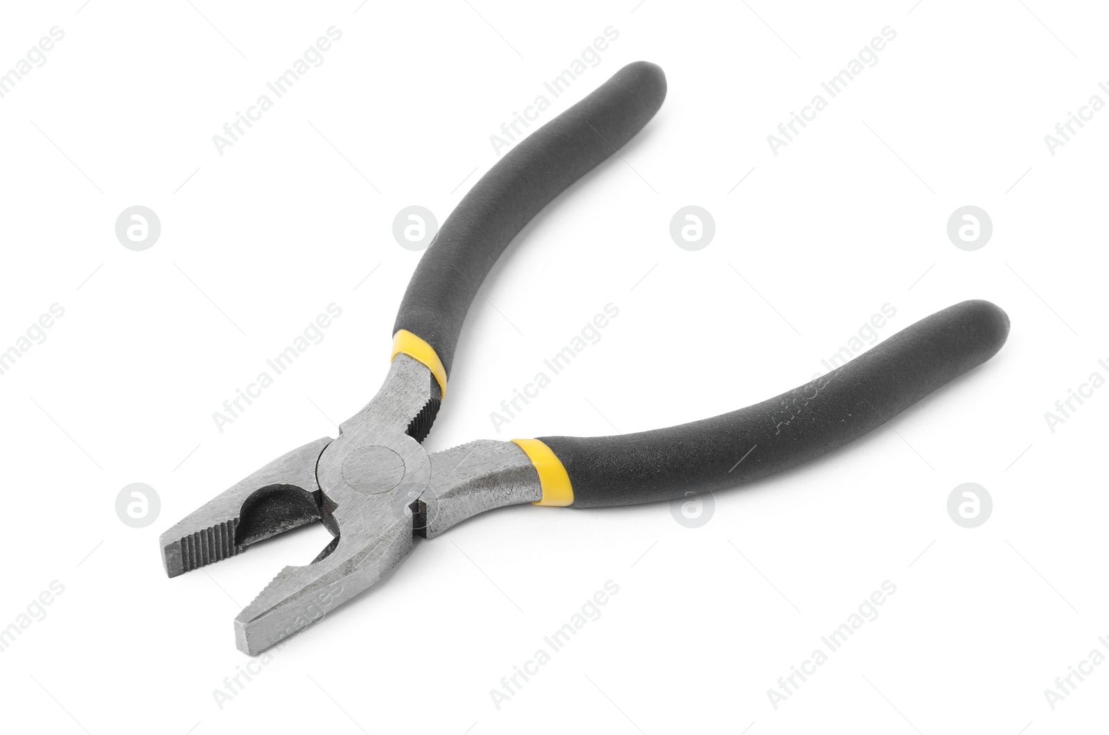 Photo of New combination pliers isolated on white. Construction tool