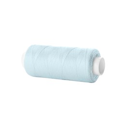 Photo of Spool of bright sewing thread isolated on white