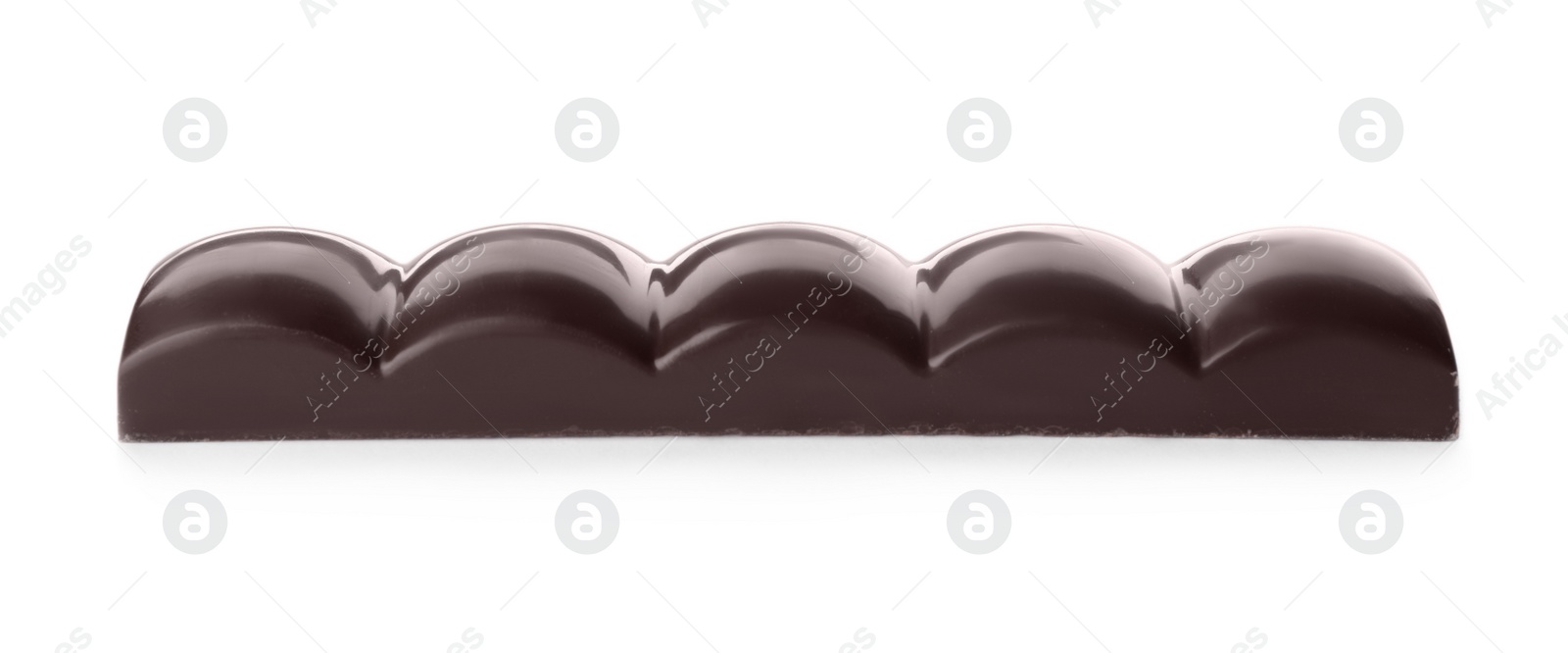 Photo of Mini dark chocolate bar isolated on white