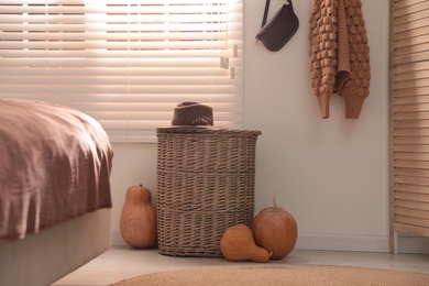 Photo of Cozy room interior inspired by autumn color scheme