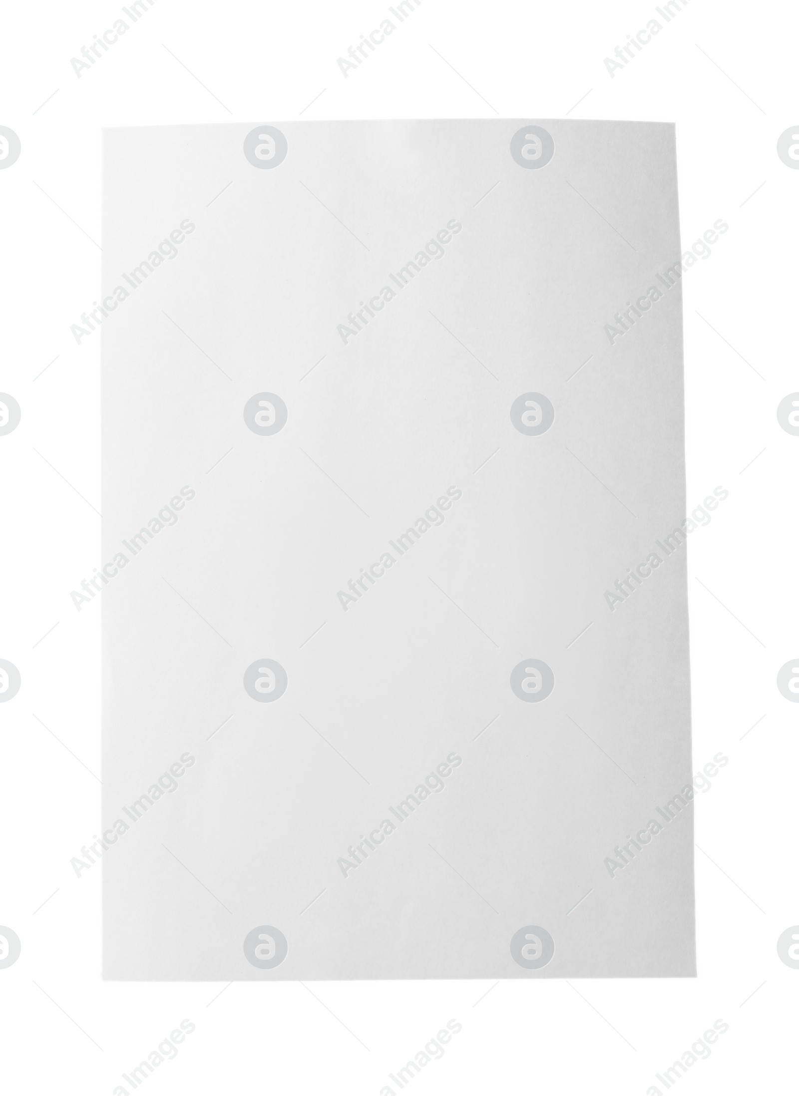 Photo of Blank notebook paper isolated on white. Space for design