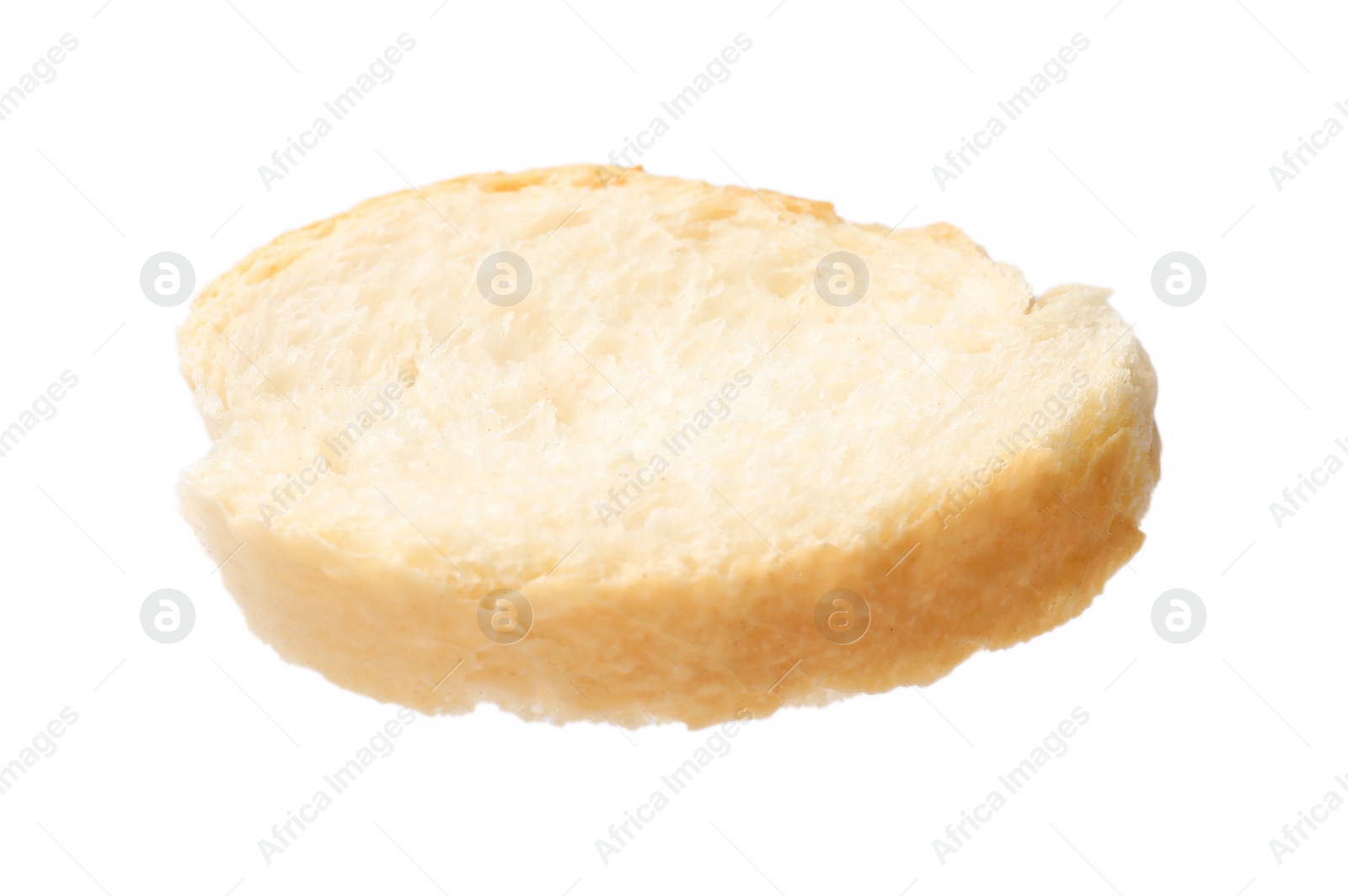 Photo of Piece of fresh baguette isolated on white