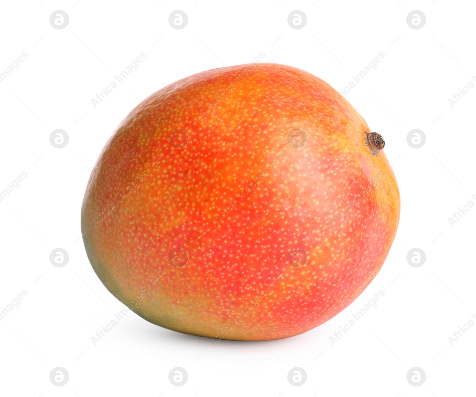 Photo of Delicious ripe mango isolated on white. Exotic fruit