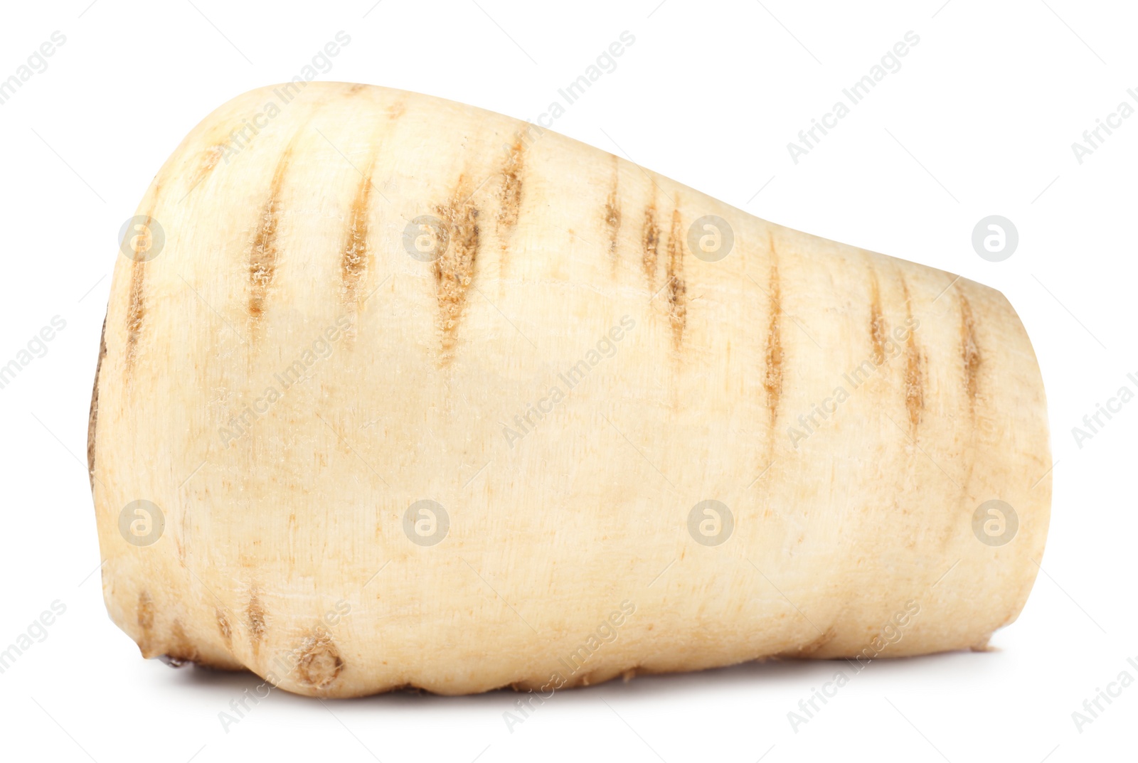 Photo of Tasty fresh ripe parsnip isolated on white