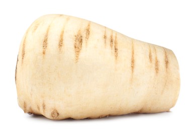 Photo of Tasty fresh ripe parsnip isolated on white