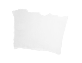 Photo of Piece of paper on white background. Space for text