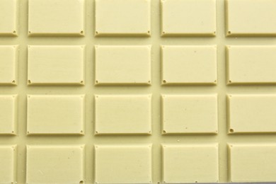 Photo of Tasty matcha chocolate bar as background, top view