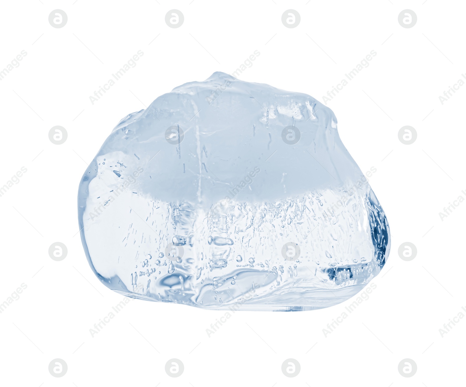 Photo of Piece of clear ice isolated on white