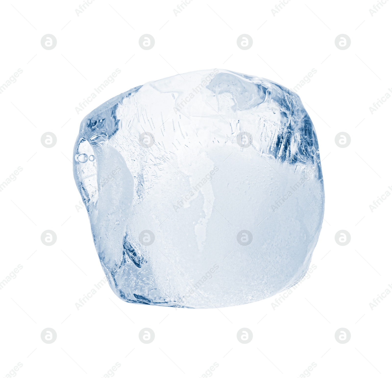 Photo of Piece of clear ice isolated on white