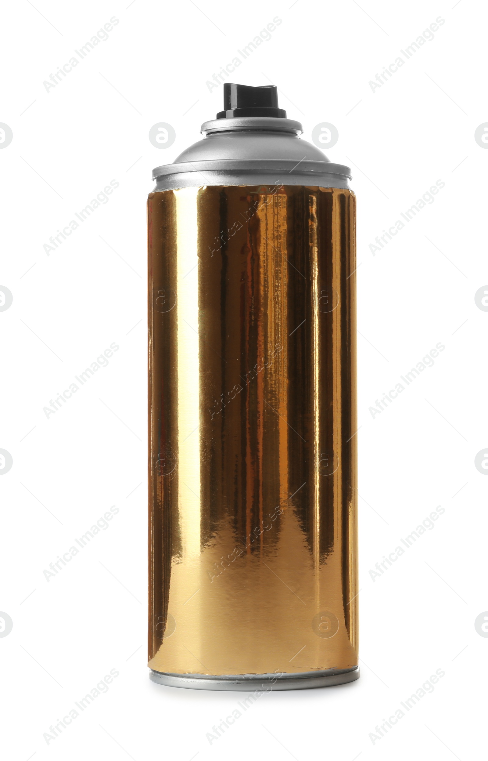 Photo of Can of spray paint on white background