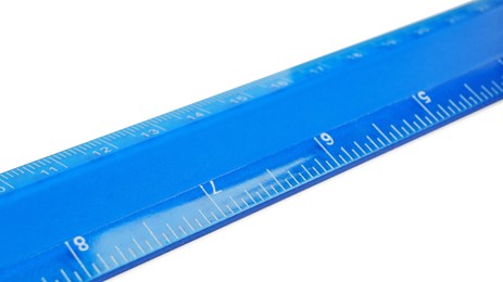 Ruler with measuring length markings in centimeters isolated on white