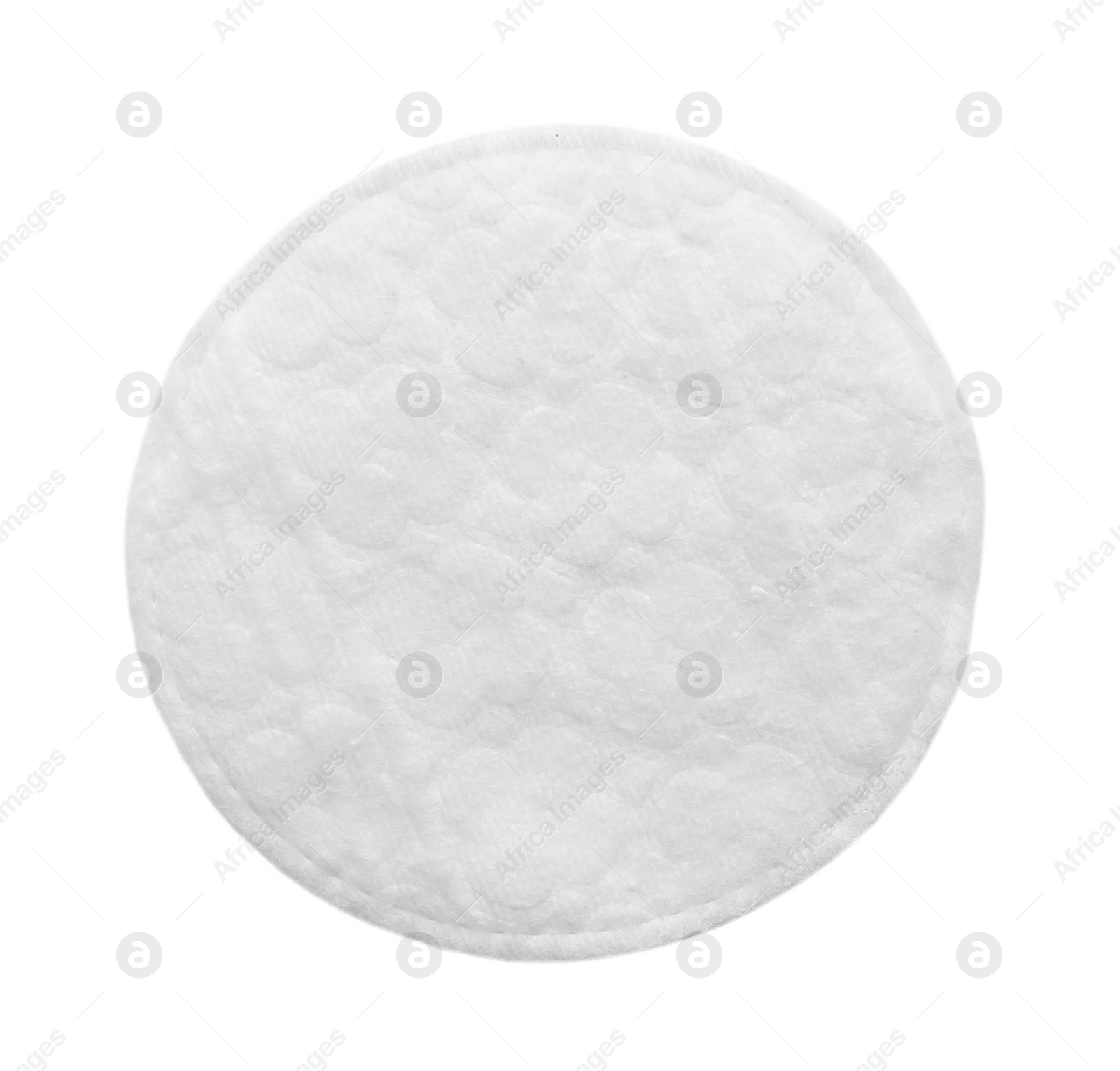 Photo of Cotton pad isolated on white, top view