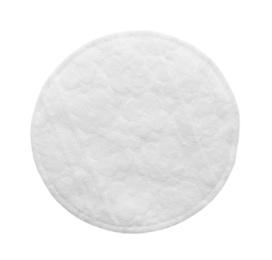 Cotton pad isolated on white, top view