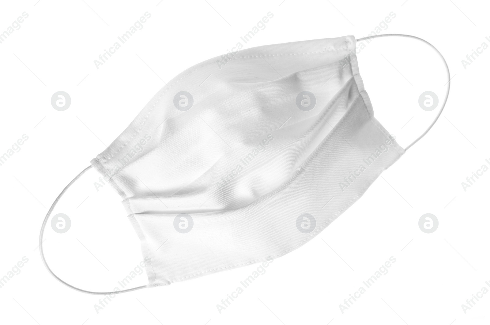 Photo of Homemade protective face mask isolated on white