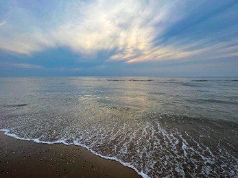 Photo of Picturesque view of beautiful sea and cloudy sky