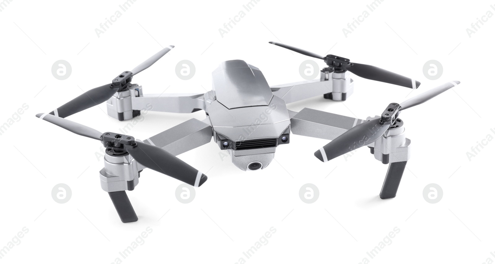 Photo of Modern drone with camera isolated on white