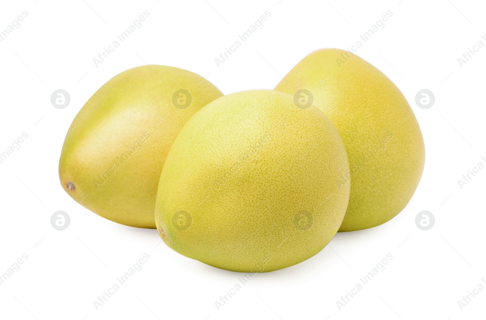 Photo of Tasty fresh pomelo fruits isolated on white