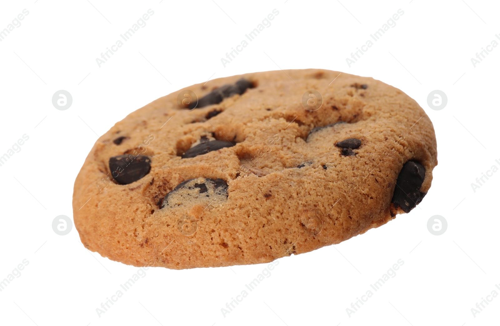 Photo of Delicious chocolate chip cookie isolated on white