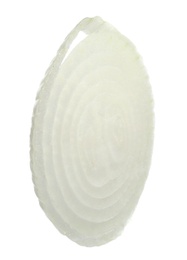 Photo of Slice of fresh onion on white background