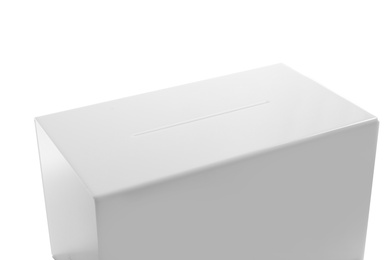 Ballot box on white background. Election time