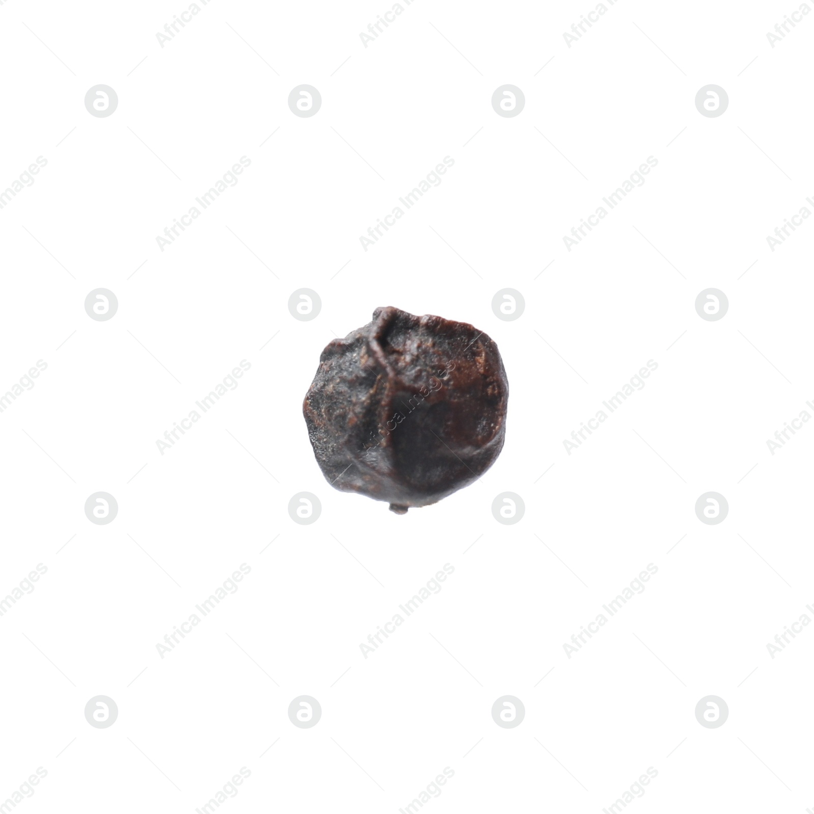 Photo of Aromatic spice. Black peppercorn isolated on white