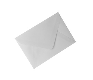Light paper envelope isolated on white. Mail service