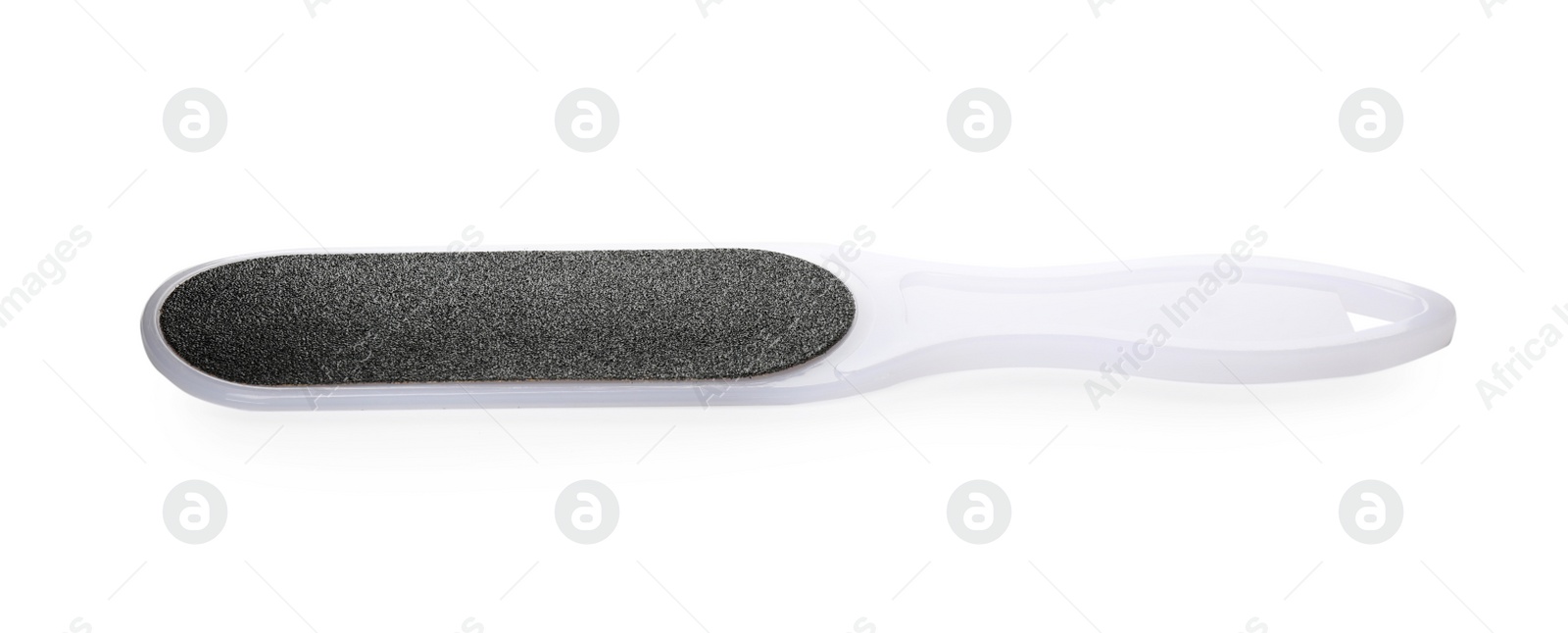 Photo of Foot file on white background. Pedicure tool