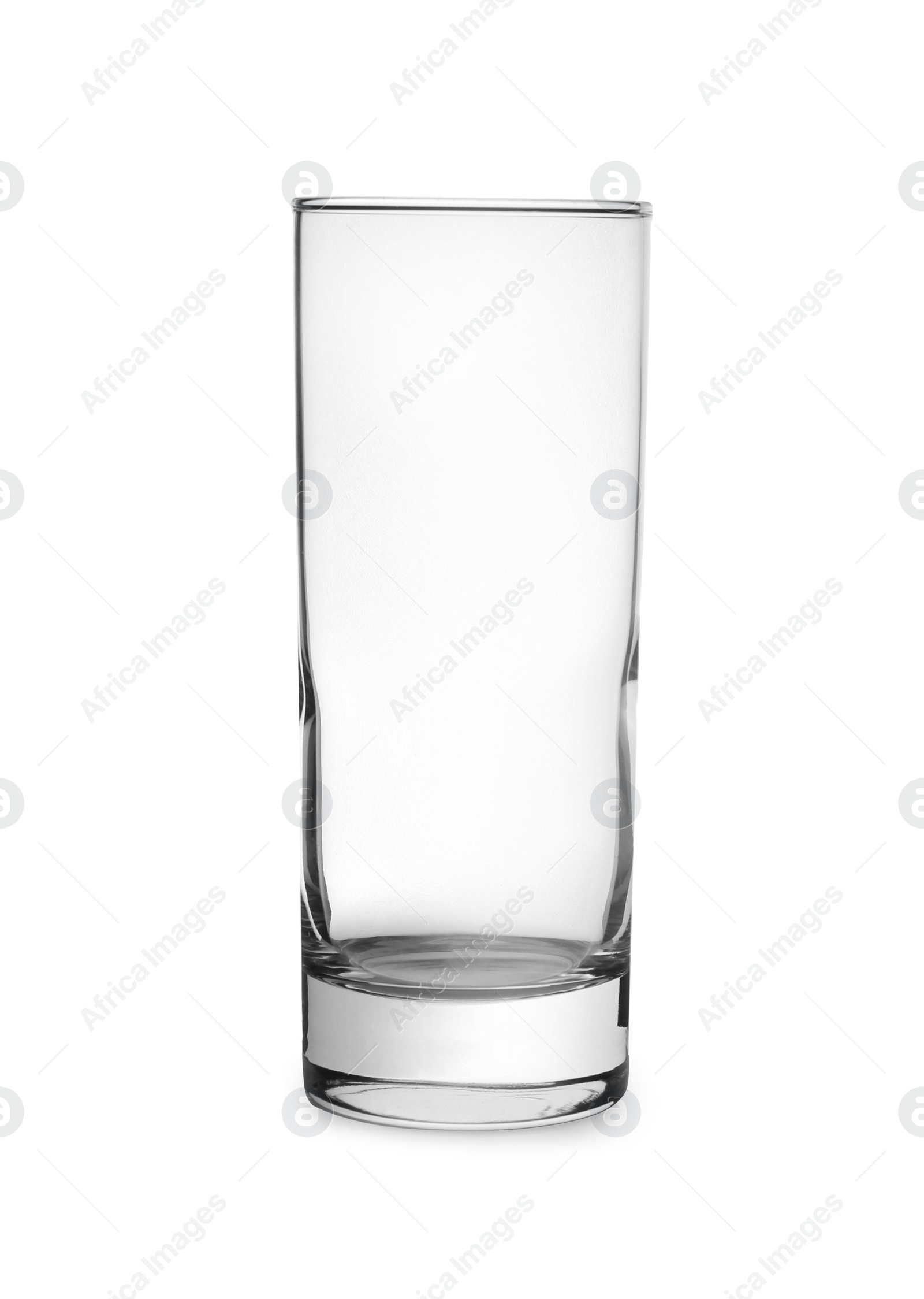 Photo of New clean empty glass isolated on white