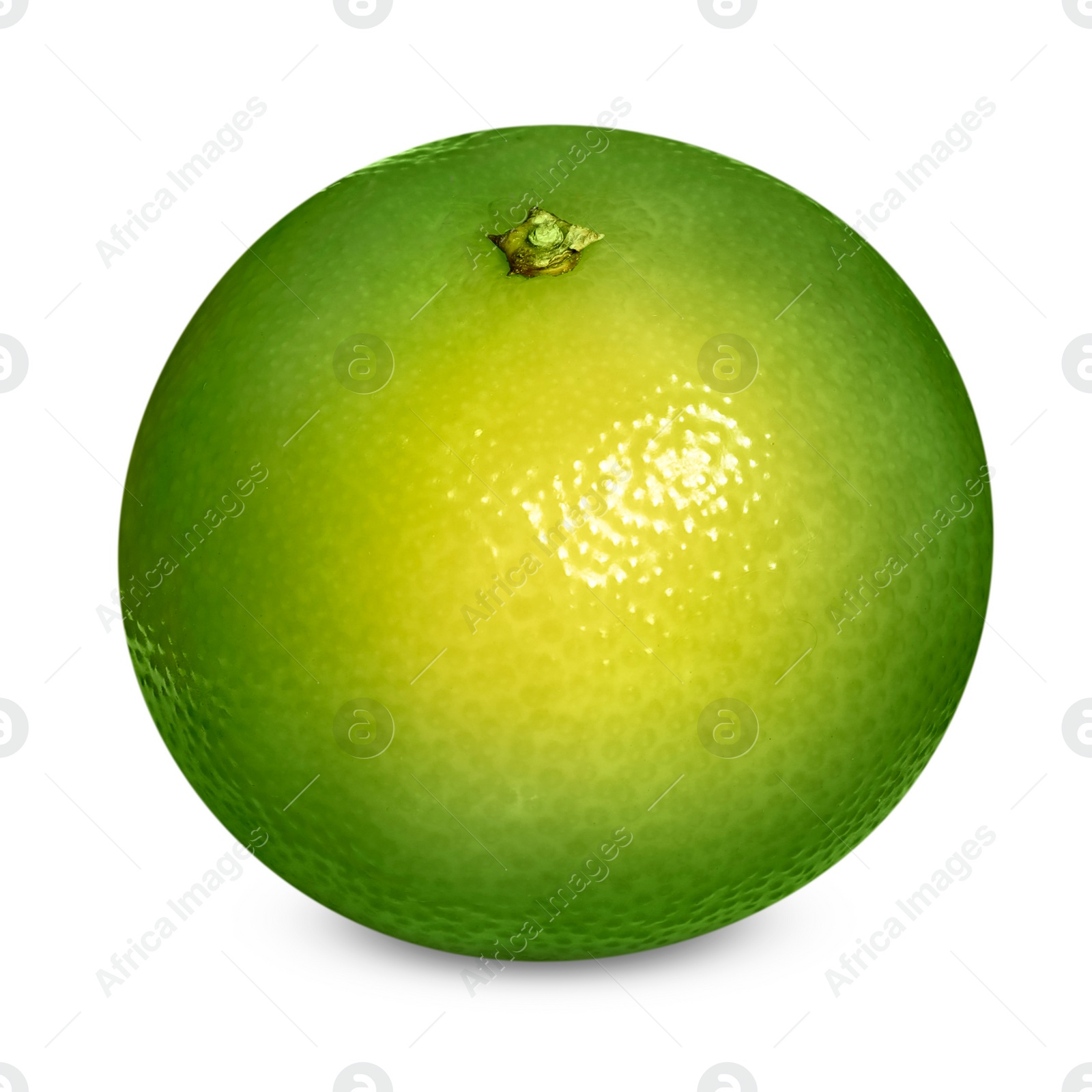 Image of Fresh ripe green tangerine isolated on white