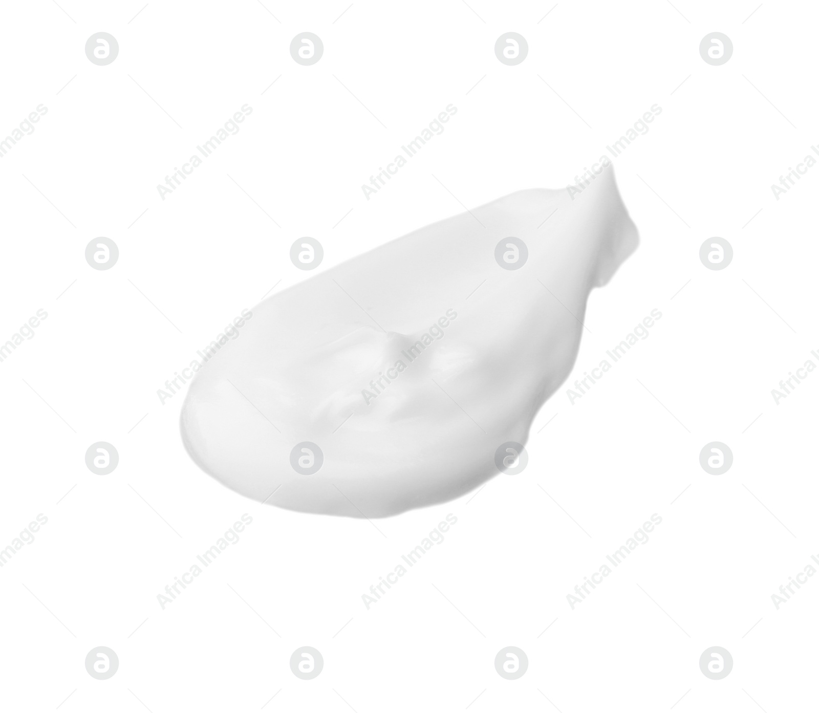 Photo of Sample of natural body cream on white background