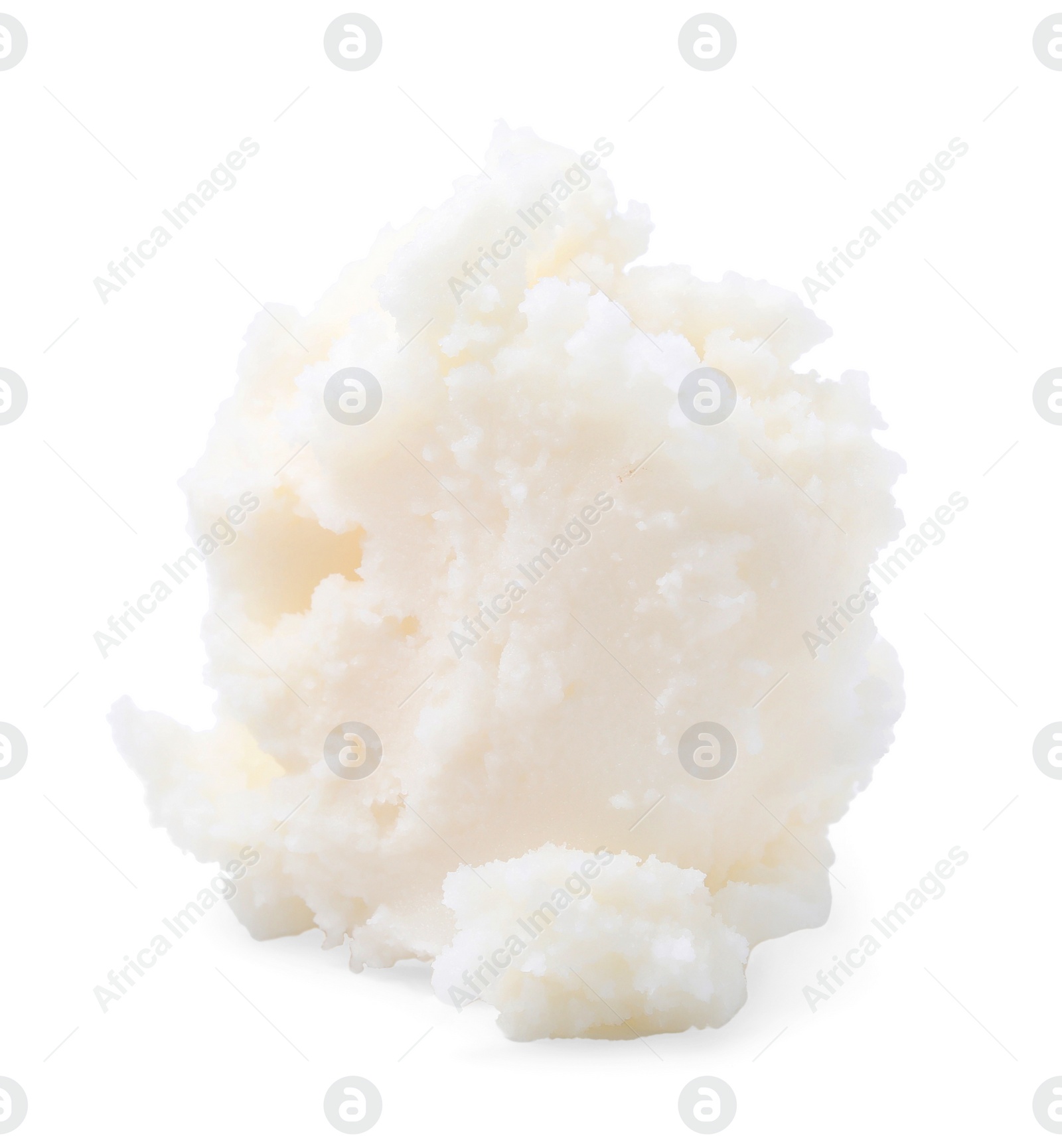Photo of Delicious natural pork lard isolated on white