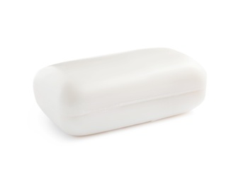 Photo of Soap bar on white background. Personal hygiene