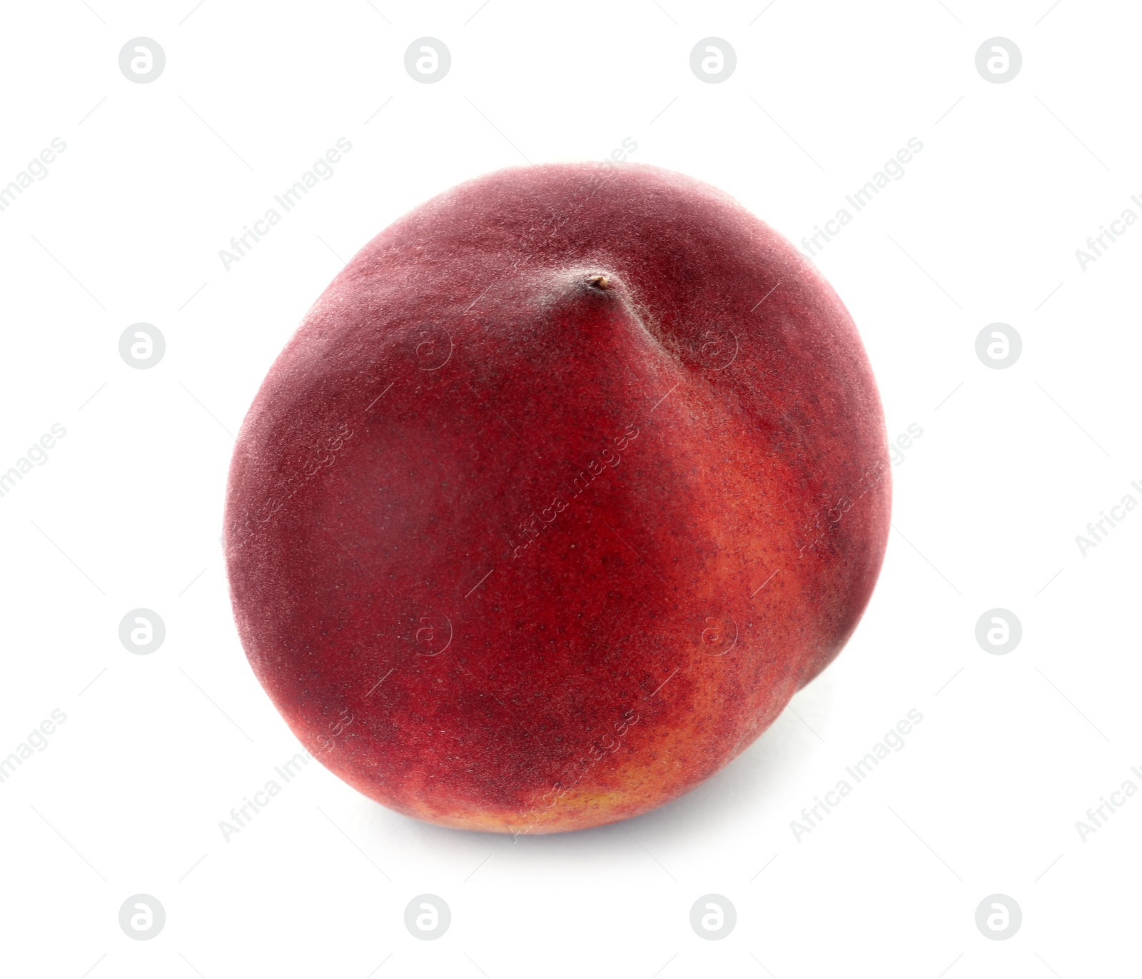 Photo of Delicious ripe sweet peach isolated on white