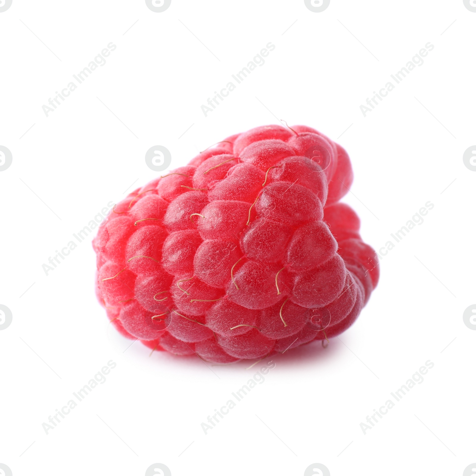 Photo of Delicious fresh ripe raspberry isolated on white