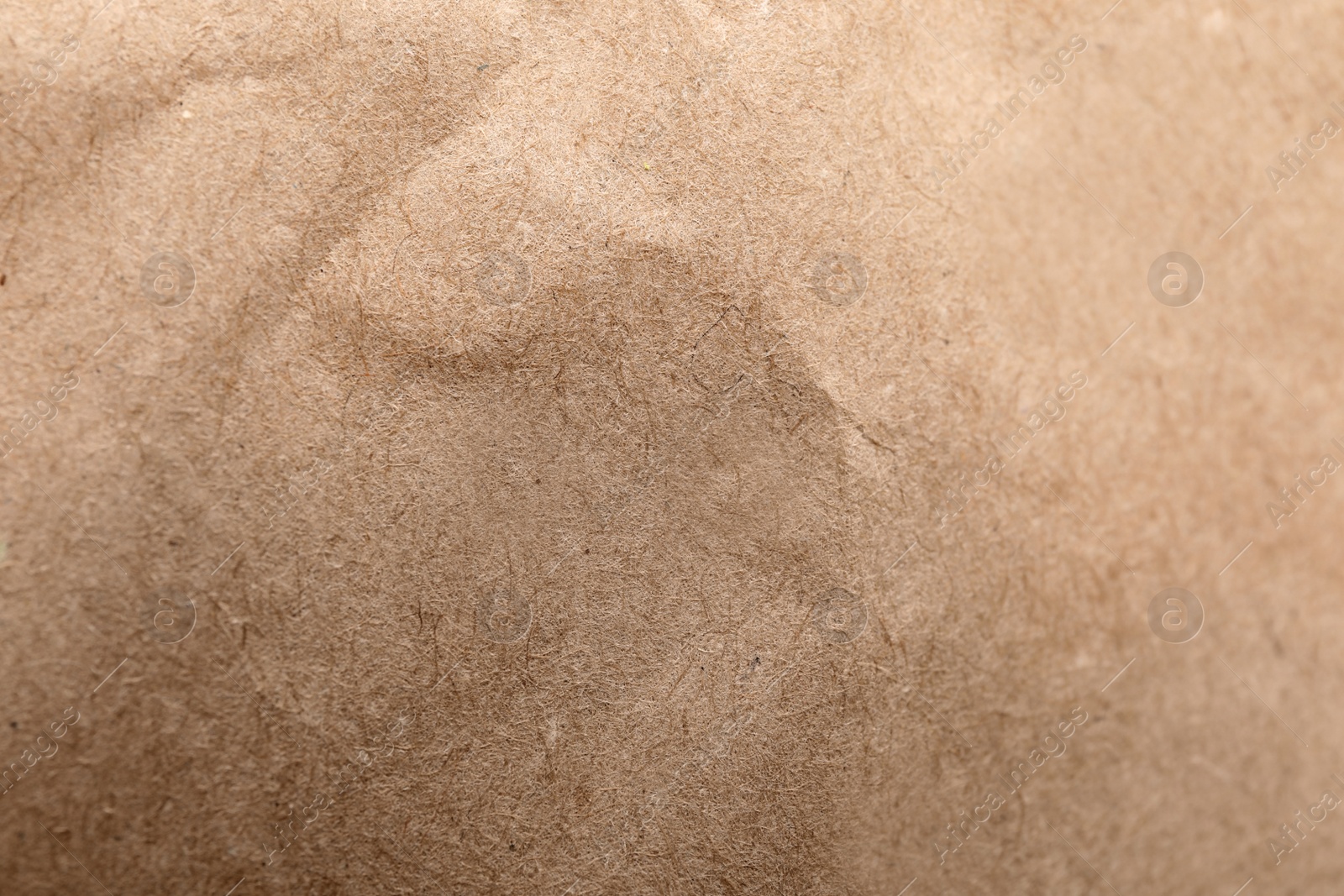 Photo of Brown paper bag texture as background, top view