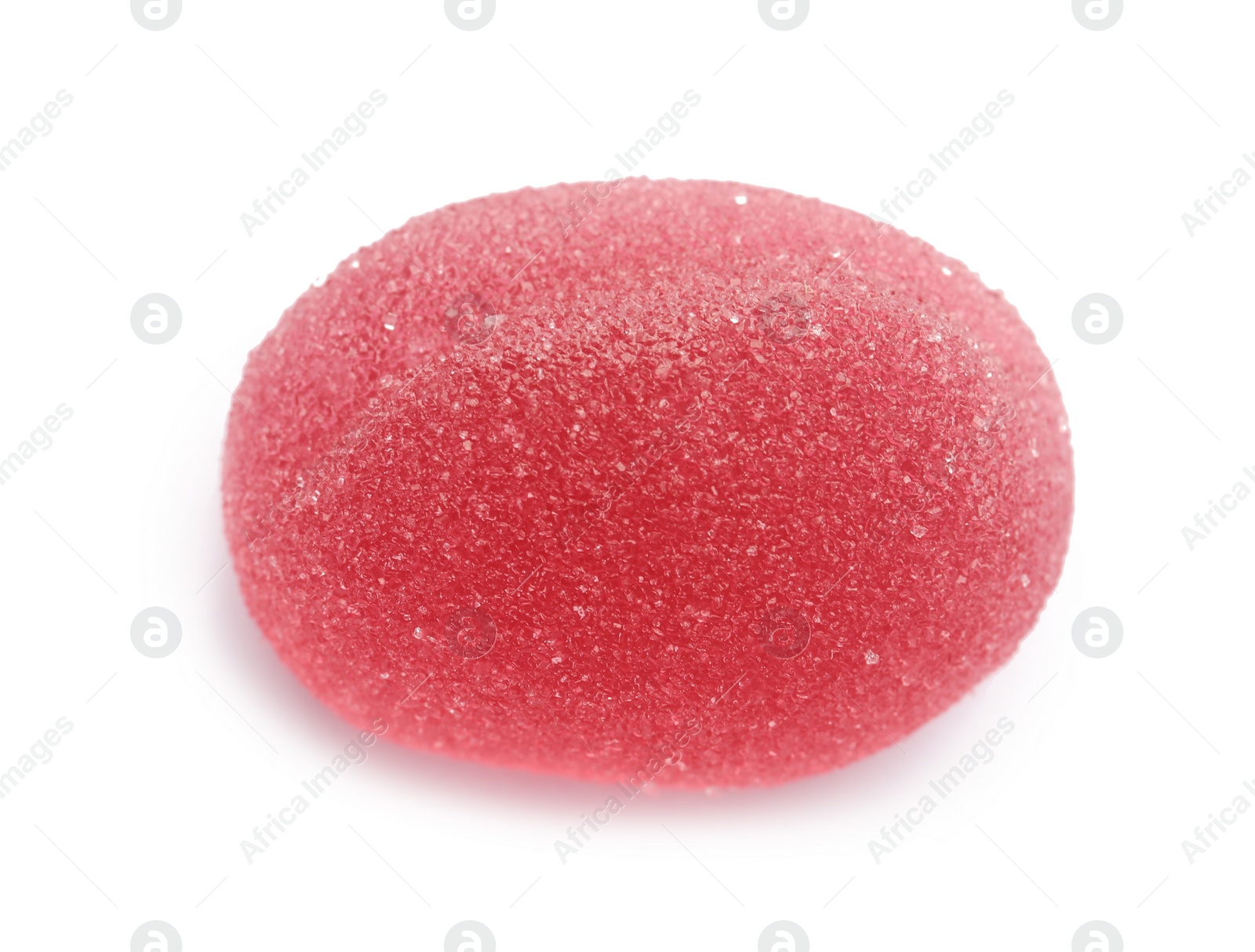 Photo of Bright delicious jelly candy on white background