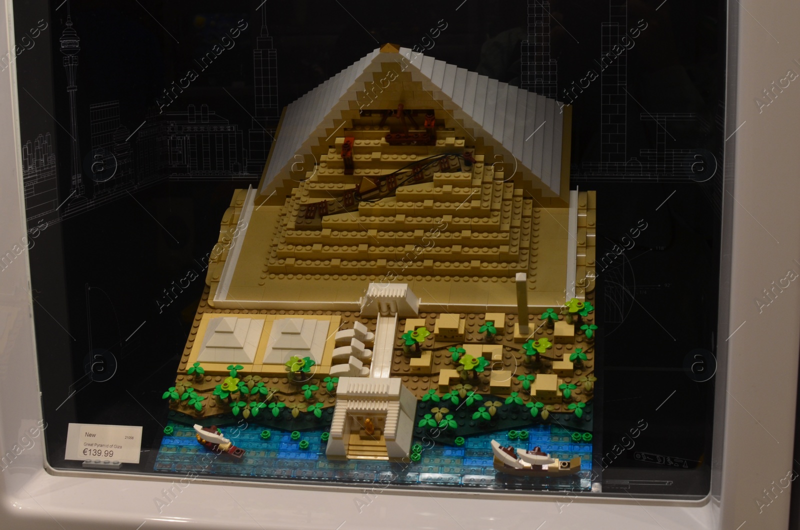 Photo of AMSTERDAM, NETHERLANDS - JULY 16, 2022: Building made with colorful Lego constructor indoors