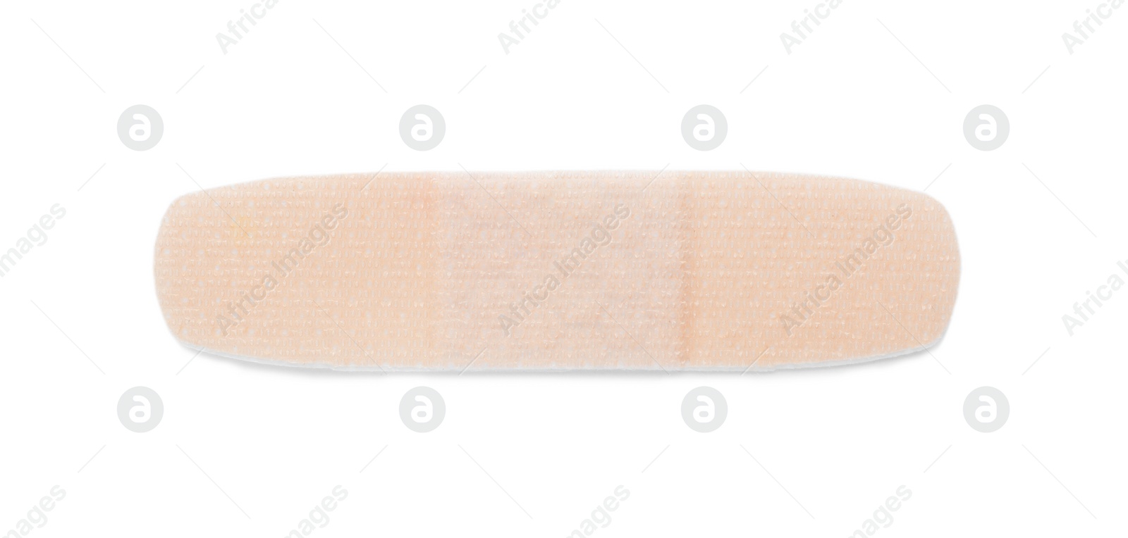 Photo of Adhesive plaster on white background, top view. Medical item