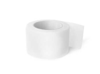 Photo of Medical sticking plaster roll isolated on white