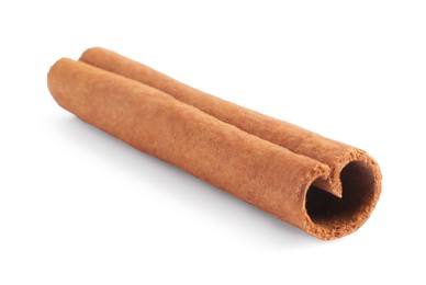 Photo of Dry aromatic cinnamon stick isolated on white