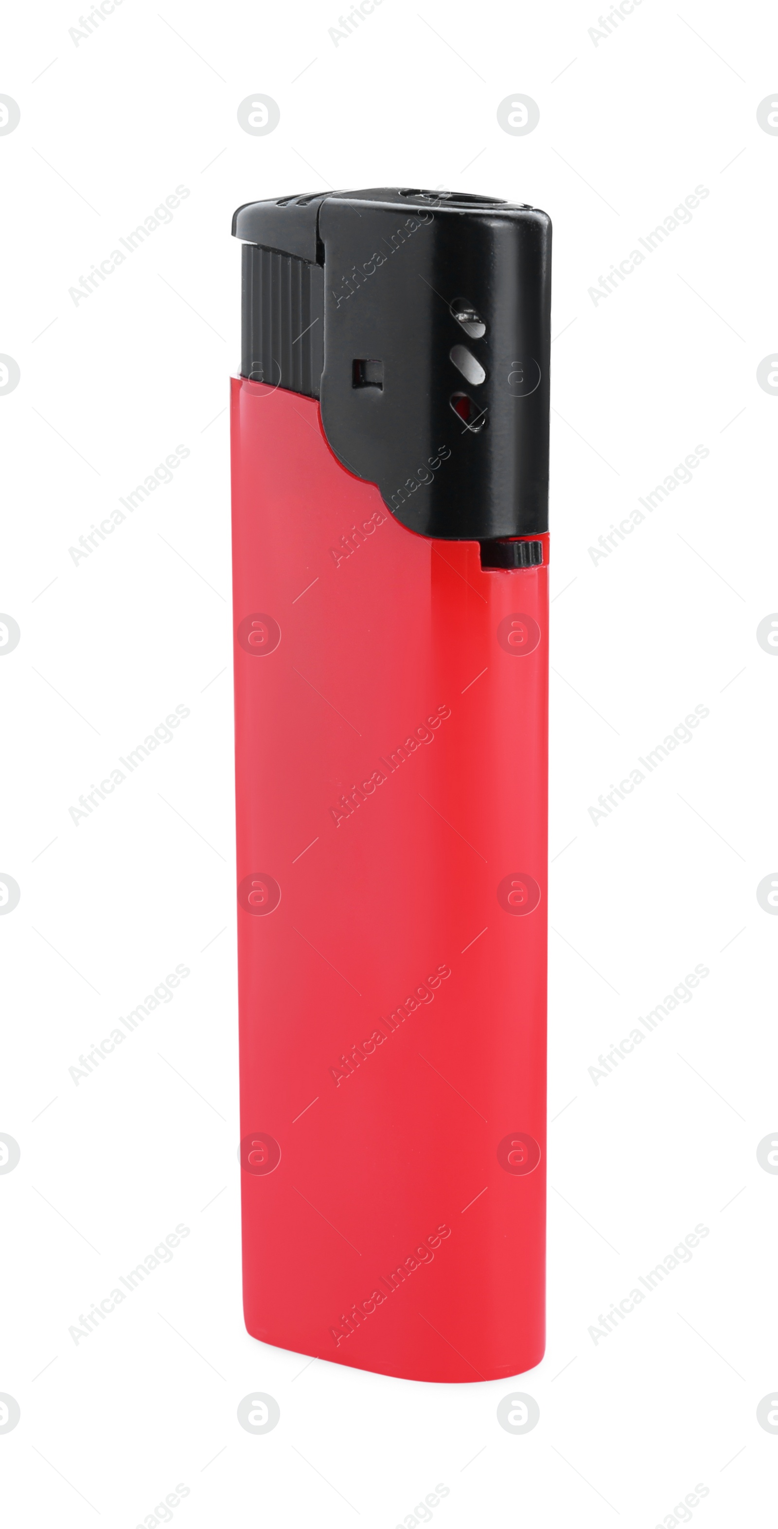 Photo of Stylish small pocket lighter isolated on white