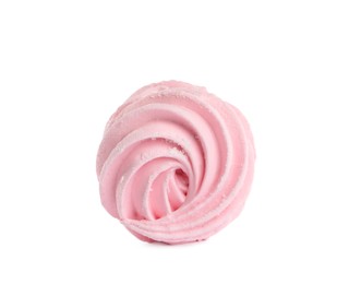 One delicious pink zephyr isolated on white