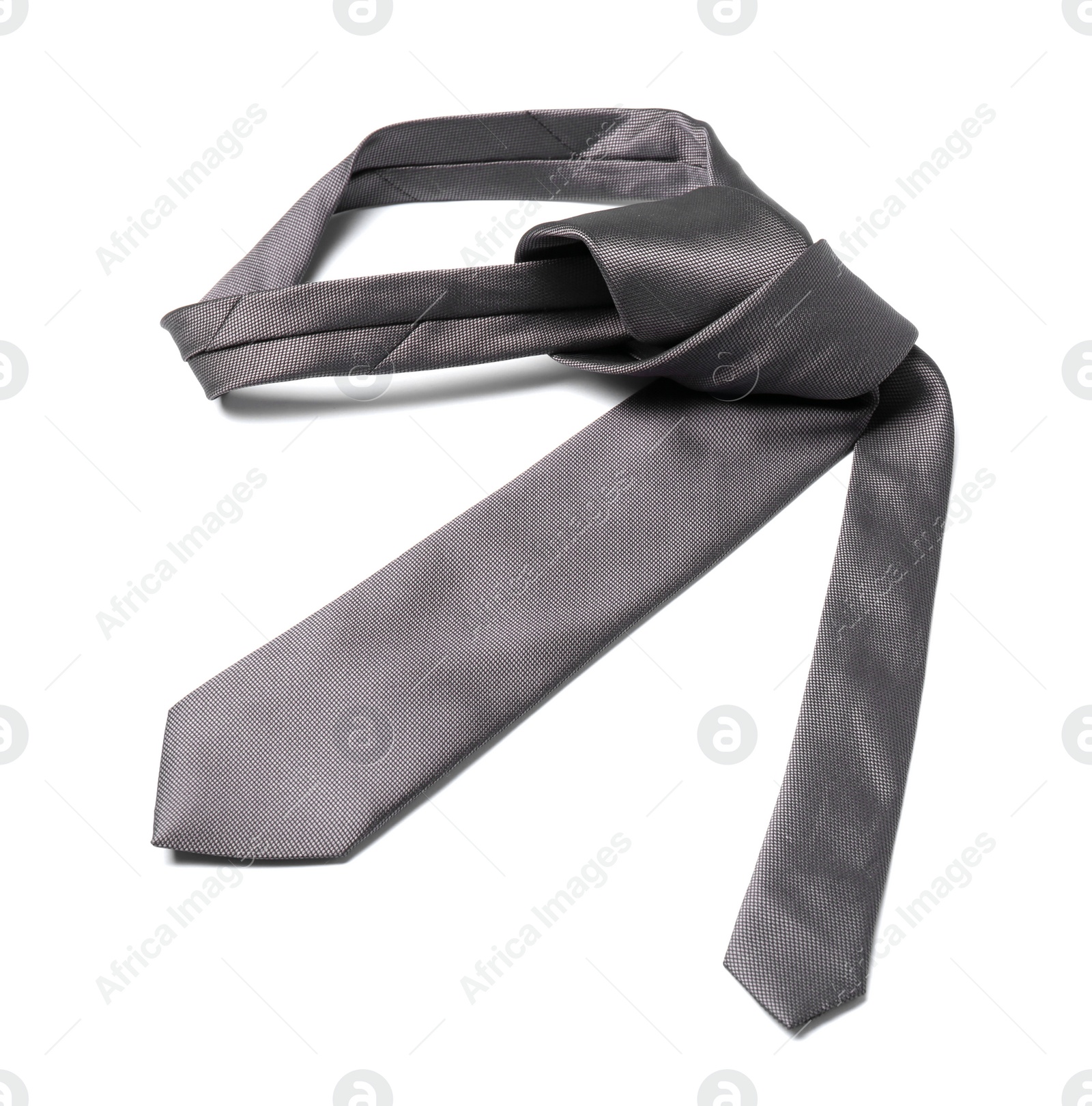 Photo of Stylish color male necktie isolated on white