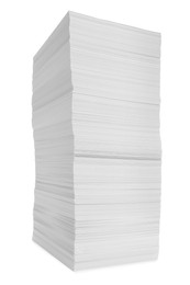 Photo of Stack of paper sheets isolated on white