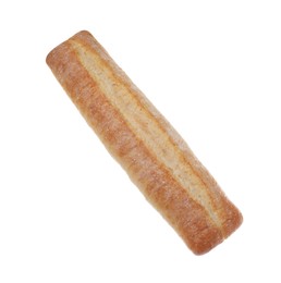 Photo of Tasty baguette isolated on white. Fresh bread