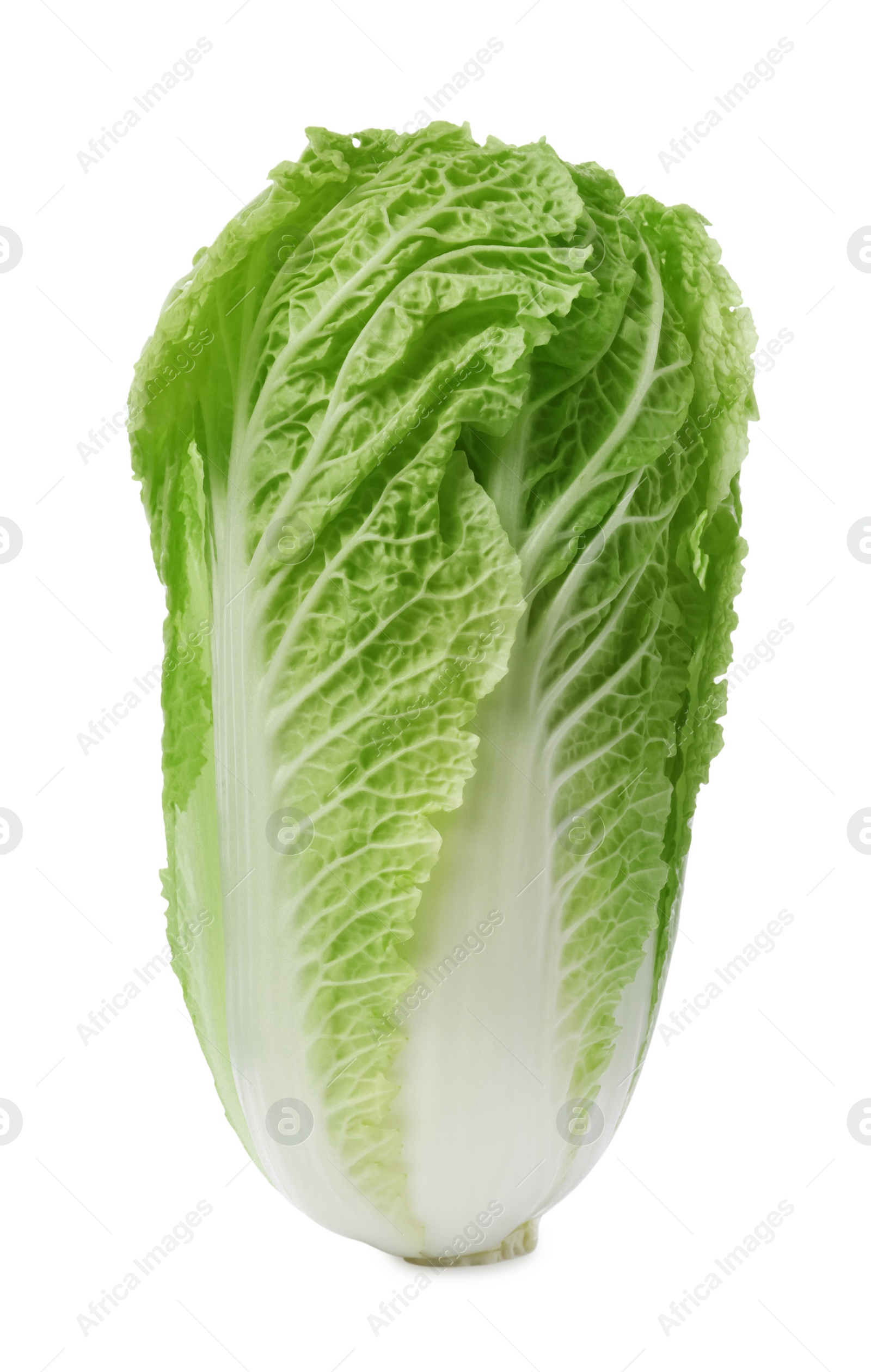 Photo of Fresh tasty Chinese cabbage isolated on white